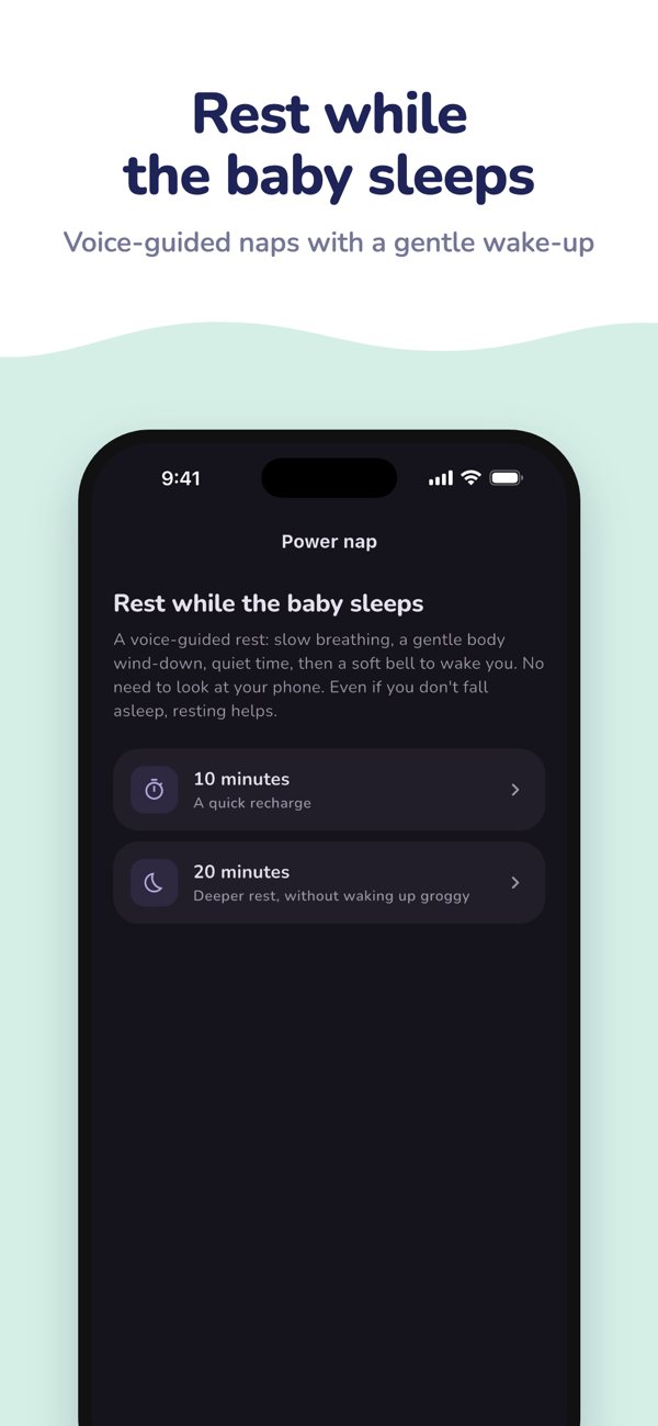 Rest while the baby sleeps